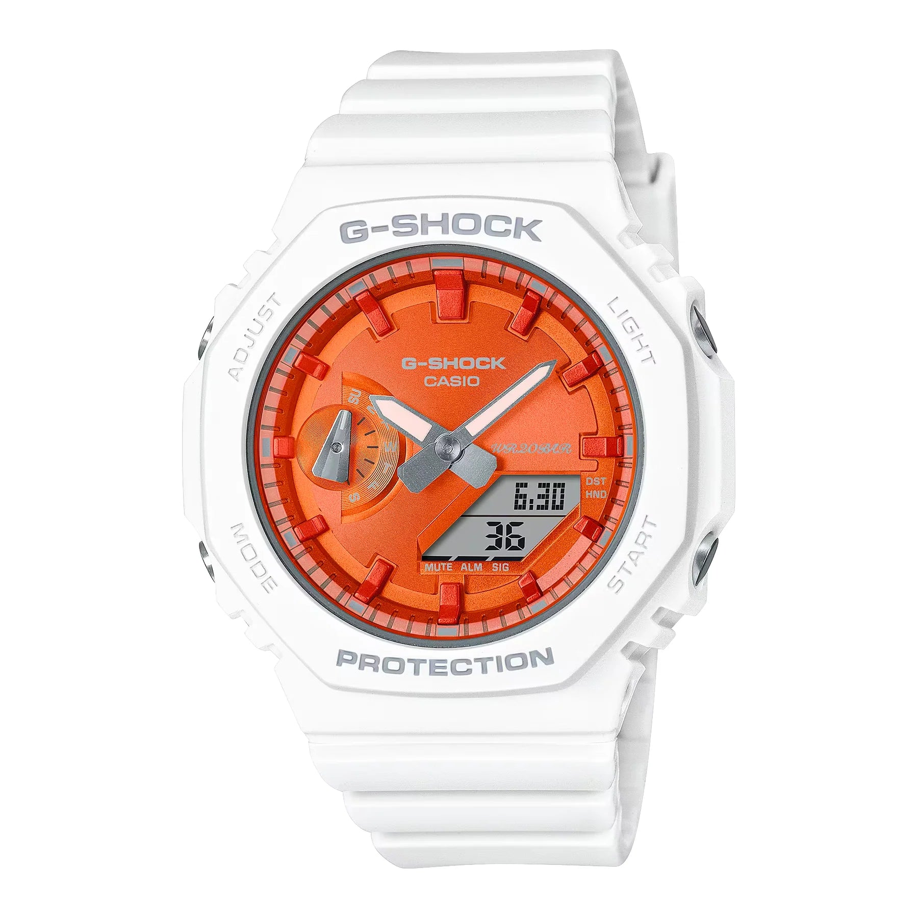 G Shock GMAS2100WS 7A Analog Digital Orange Watch G Life Watches