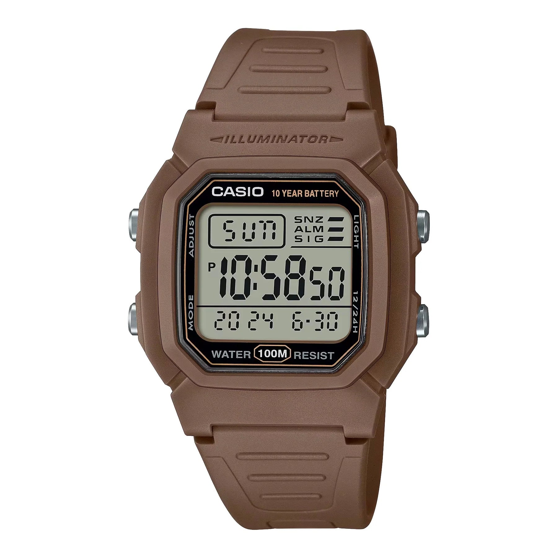 Casio 10 Year Battery Digital Watch W800H 5A