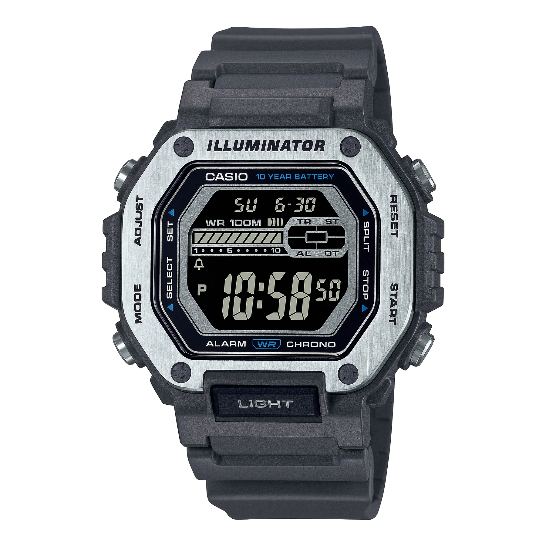 Casio 10 year battery top digital watch