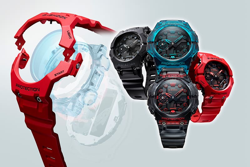 G-SHOCK with Integrated Bezel and Band Construction