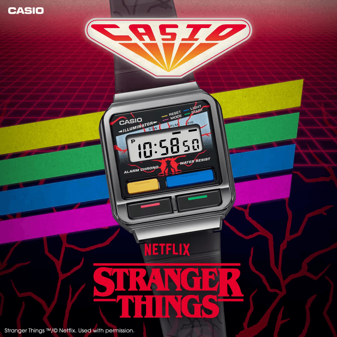 Casio x Stranger Things Colab Unisex A120WEST-1A