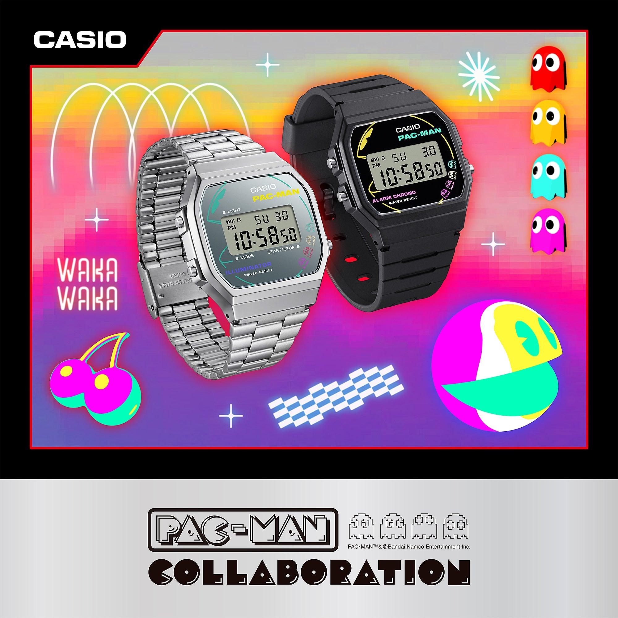 Casio x PAC-MAN F91WPC-1A