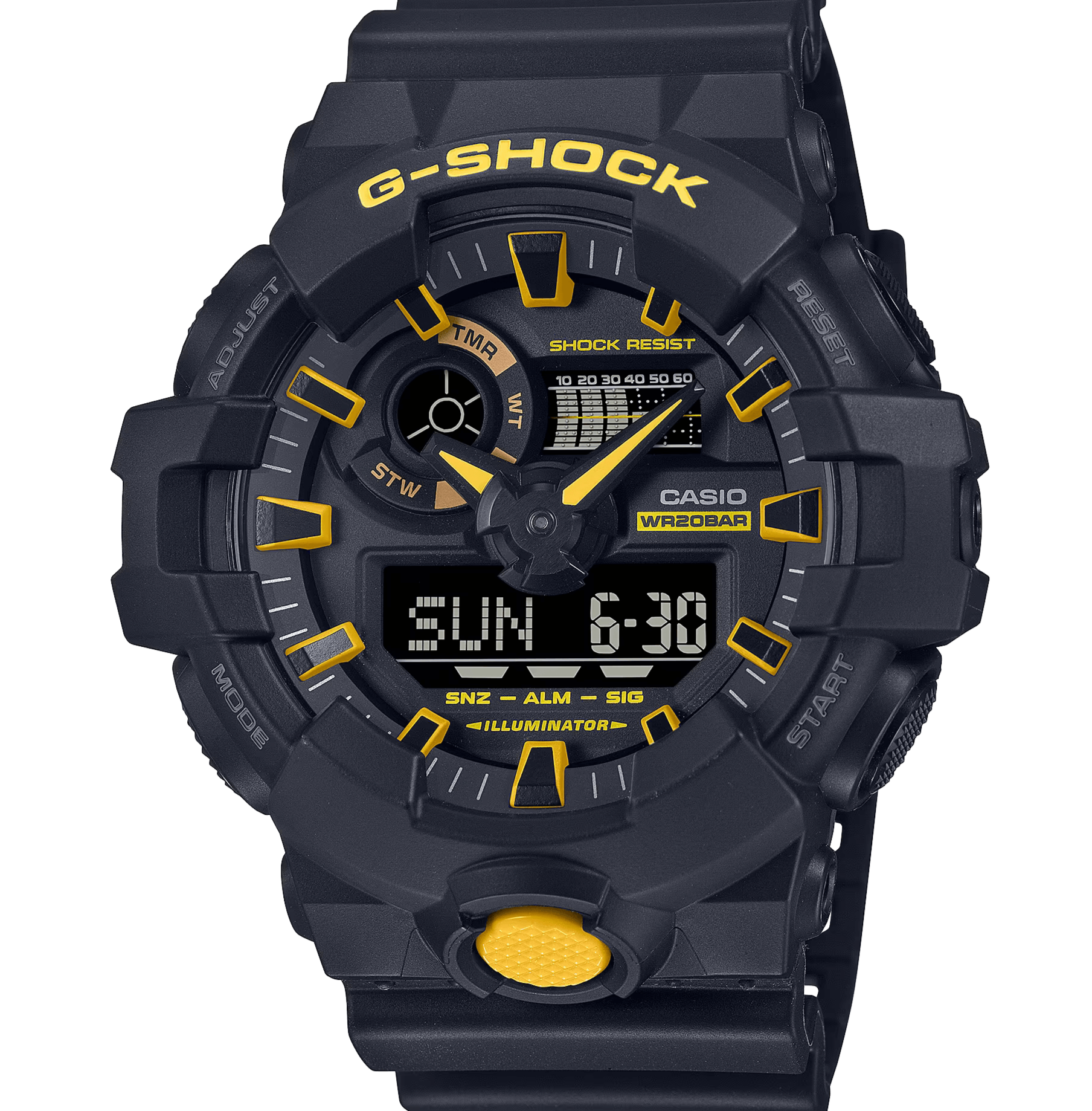 G-Shock Black & Yellow Caution Series GA700CY-1A