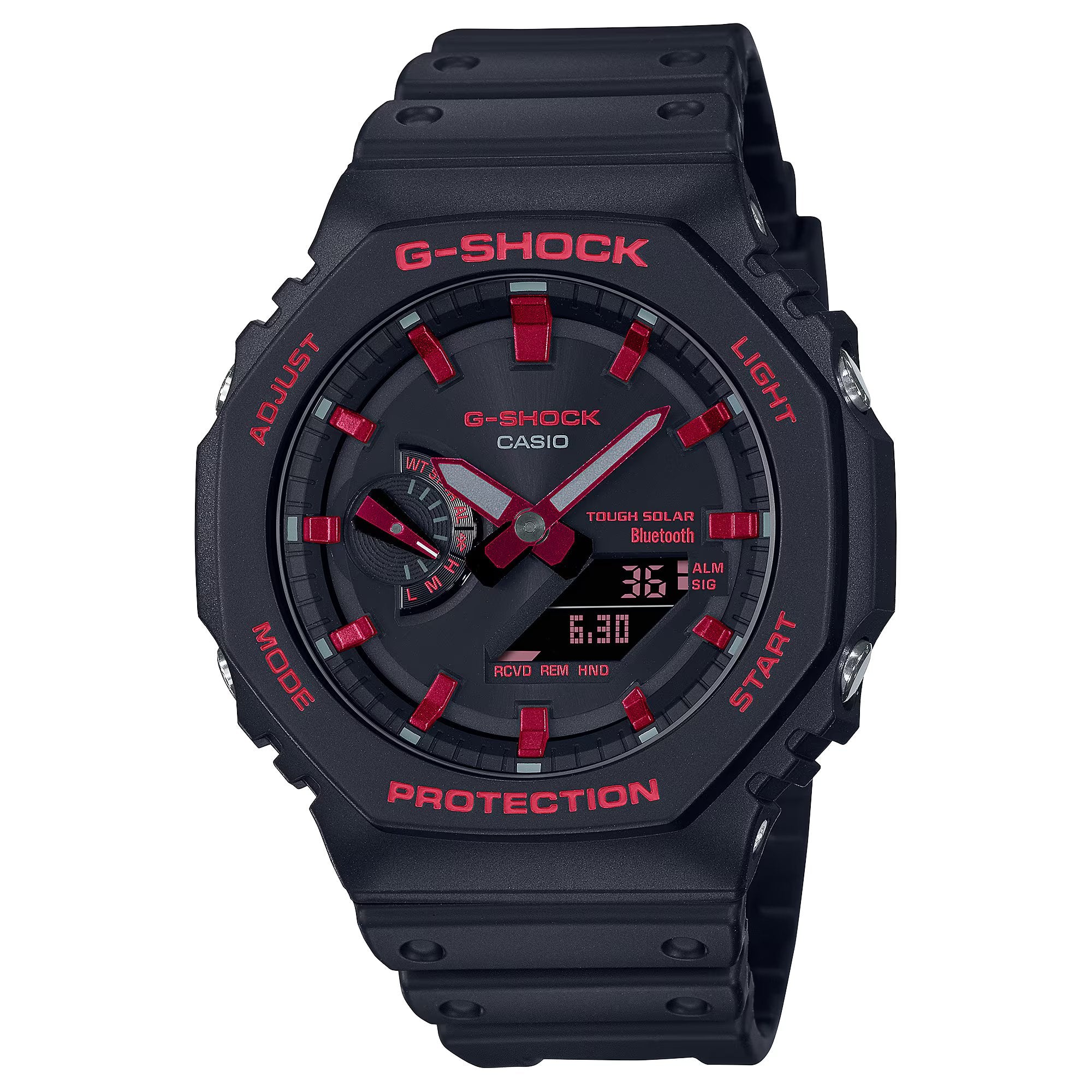 G-Shock GAB2100BNR-1A CasiOak Ignite Red Series