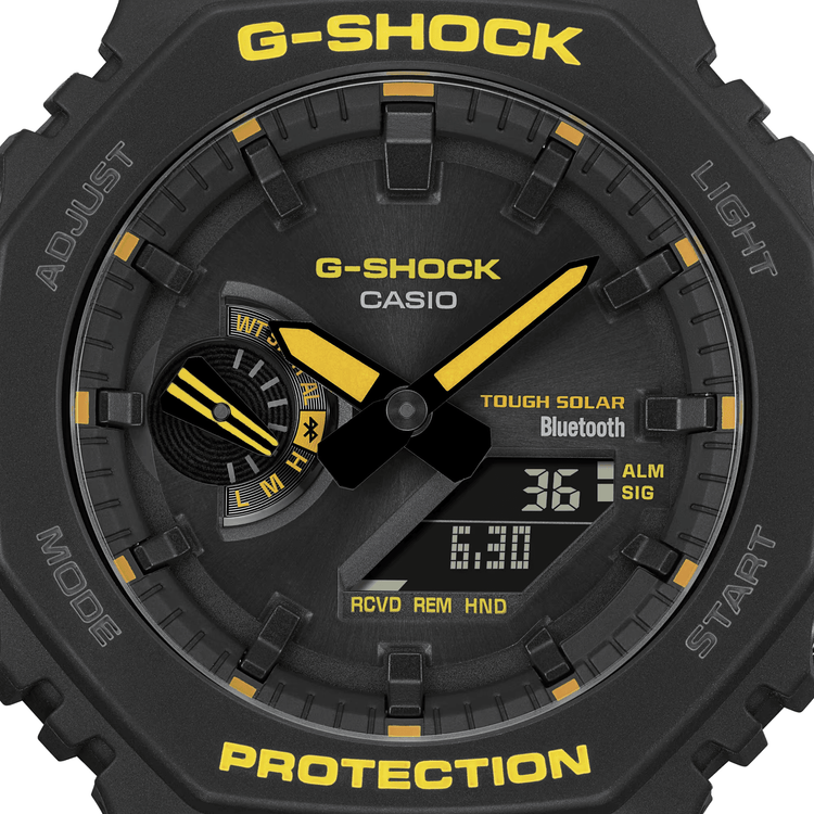 G-Shock Solar CasiOak Black & Yellow Caution Series GAB2100CY-1A