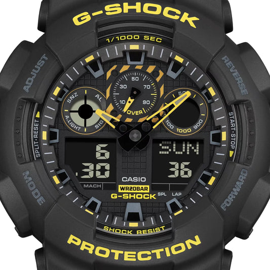 G-Shock Black & Yellow Caution Series GA100CY-1A