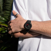 G-Shock Black and Bold Red GAB2100BBR-1A