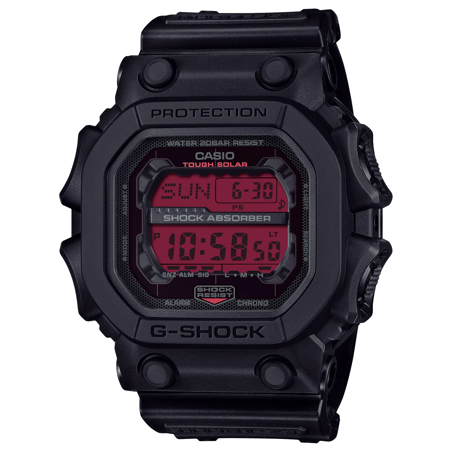 G-Shock Black and Bold Red GX56BBR-1D