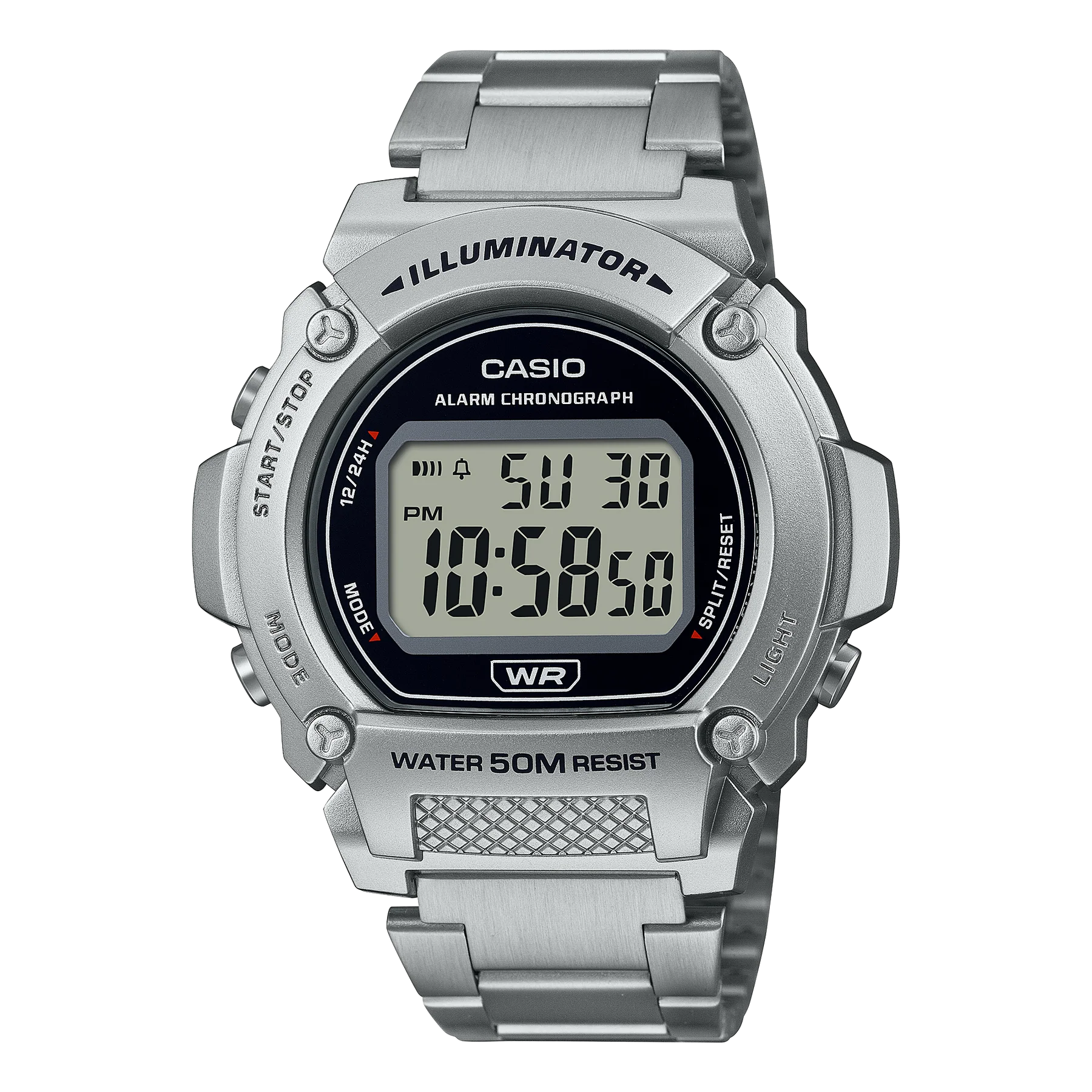 Casio Stainless Steel Unisex W219HD-1A