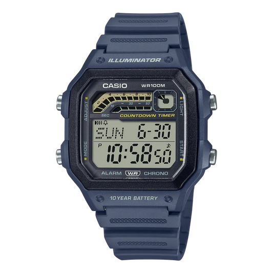 Casio Digital 10YR Battery Watch Unisex WS1600H-2A