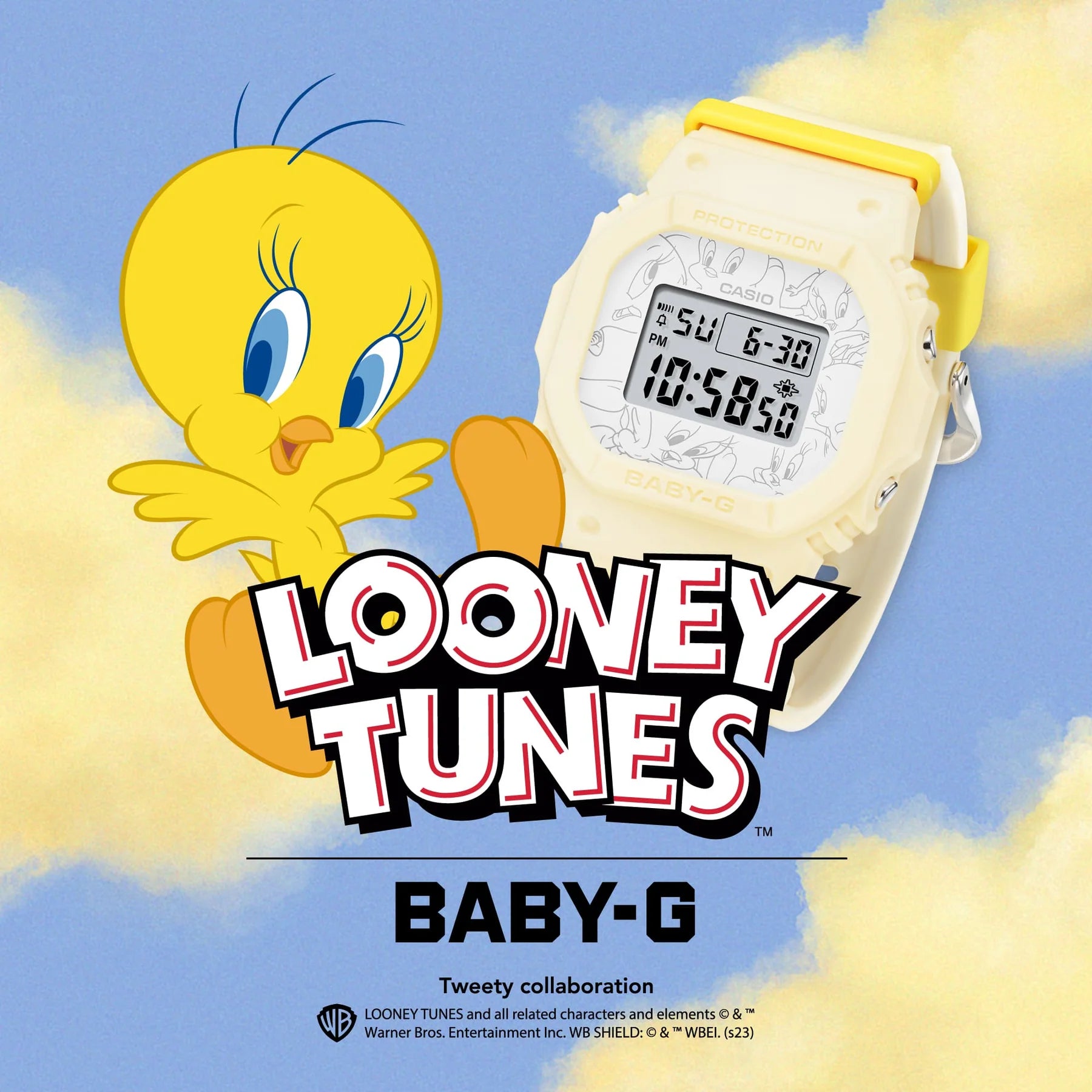 Baby G x Tweety Bird Colab BGD565TW-5D