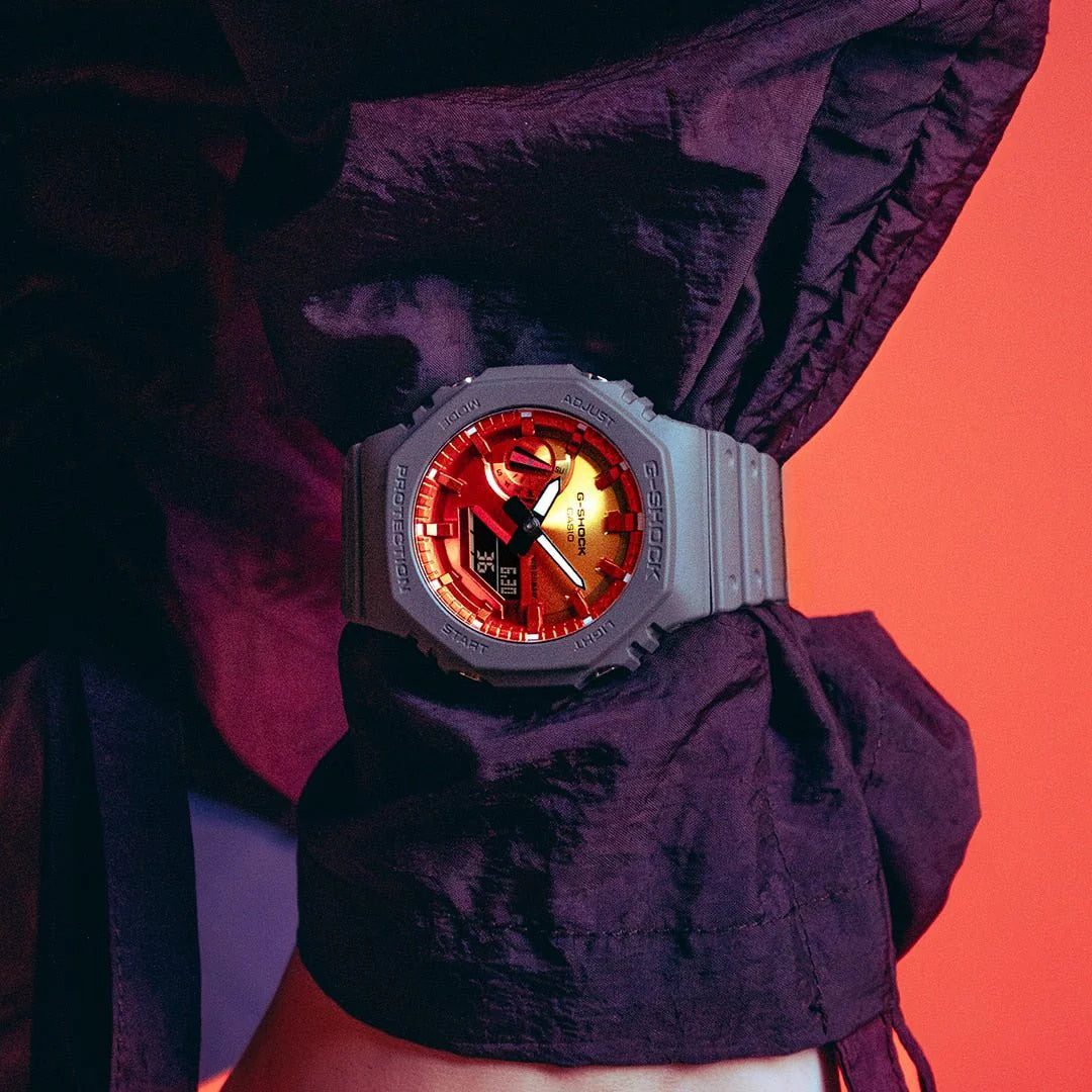 G-Shock CasiOak Flames Series GA2100FL-8A