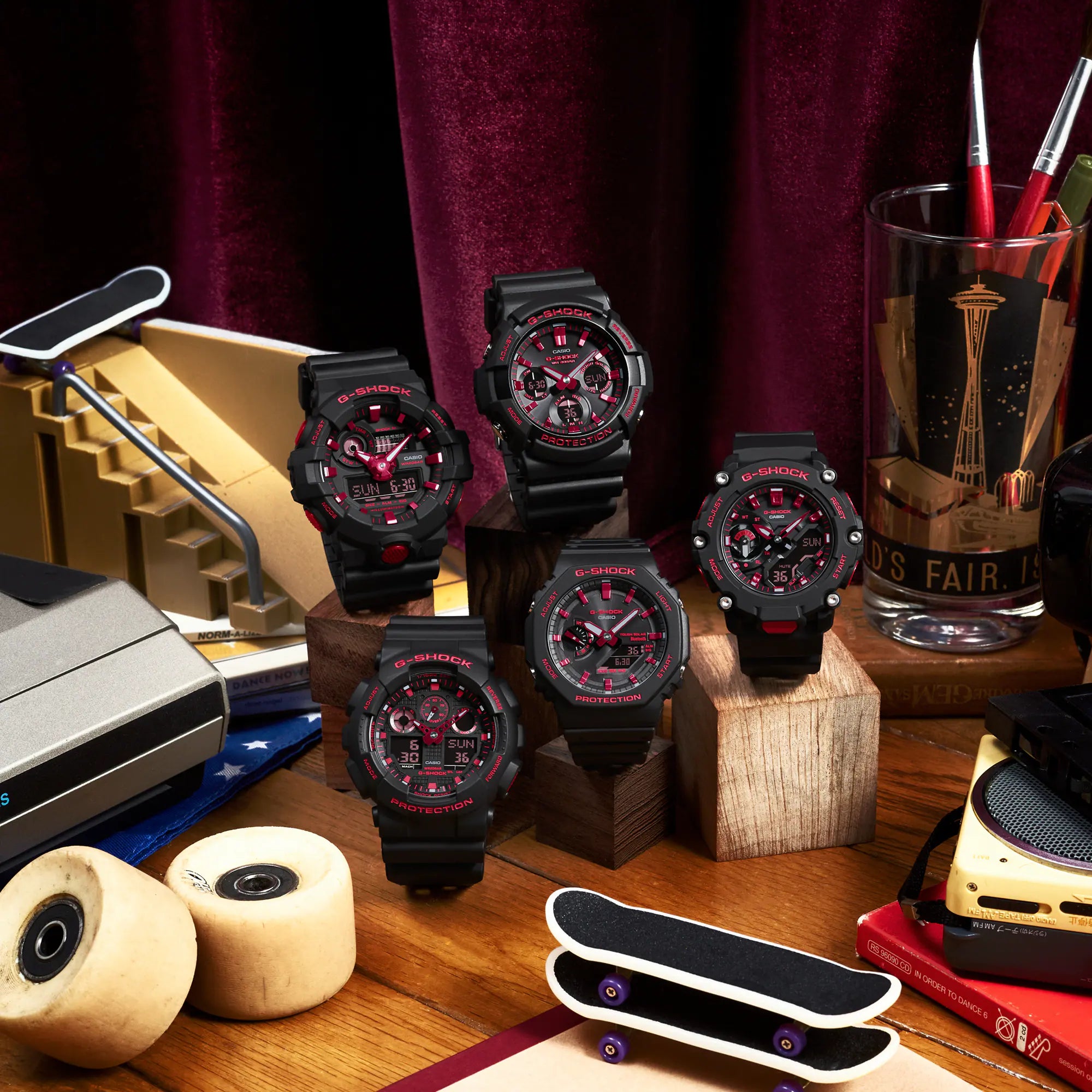 All red top g shock